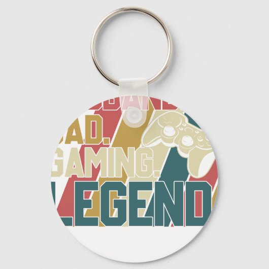 Porte-clés mari papa légende du gaming (Recto)