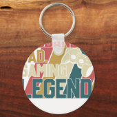 Porte-clés mari papa légende du gaming (Recto)