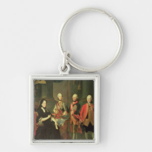 Porte-clés Maria Theresa de l'Autriche avec quatre de elle