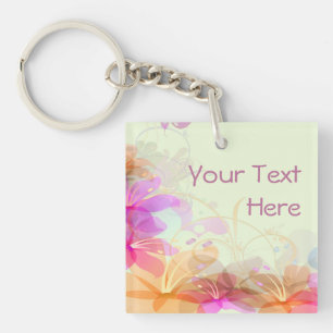 Porte-clés Mariage aux lys pastel