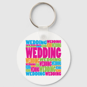 Porte-clés Mariage coloré