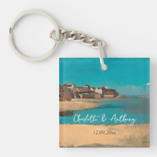 Porte-clés Mariage Creative Village Sea Sky impressionniste