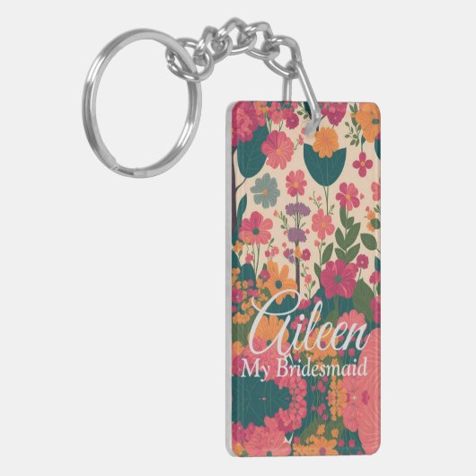 Porte-clés Mariage Customisé Bridesmaid (Devant gauche)