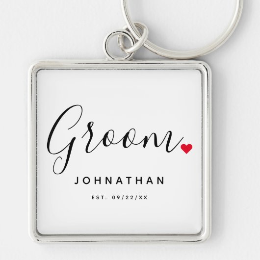 Porte-clés Mariage de chambre élégant (Devant)