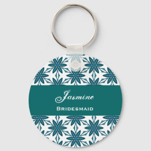 Porte-clés Mariage de la femme de chambre Favor Green Star Fl