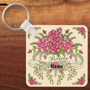 Porte-clés Mariage de la mariée de Roses