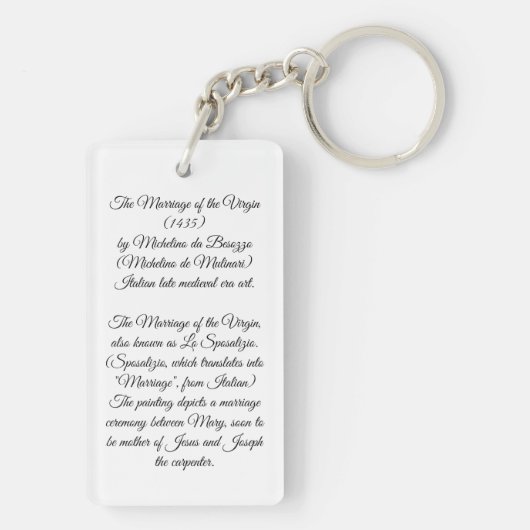 Porte-clés Mariage de la Vierge (Dos)