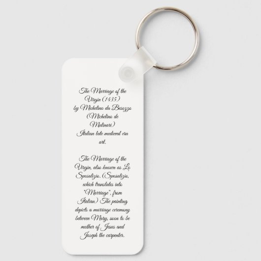 Porte-clés Mariage de la Vierge (Verso)
