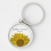 Porte-clés Mariage de tournesol jaune (Devant)