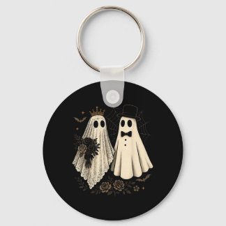 Porte-clés Mariage d'Halloween de la mariée et du marié fantô