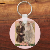 Porte-clés mariage édouardien 1906 (Recto)