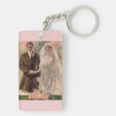 Porte-clés mariage édouardien 1906 (Dos)