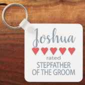Porte-clés Mariage et mariage fête 5 Coeur Stepfather of Groo (Recto)