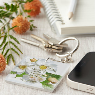 Porte-clés Mariage Favoriser Elégant Rose Full Bloom Porte -