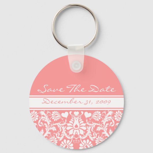 Porte-clés Mariage floral changez en n'importe quelle couleur (Recto)