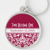 Porte-clés Mariage floral changez en n'importe quelle couleur (Devant)