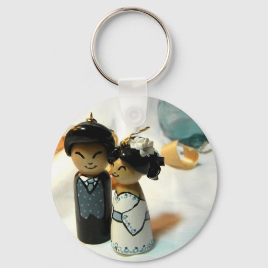 Porte-clés Mariage I de Kokeshi (Recto)