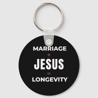 Porte-clés Mariage + Jésus = Longévité