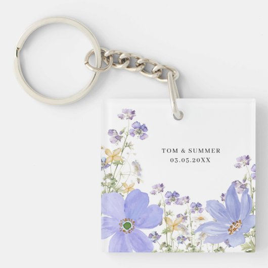 Porte-clés Mariage Lilac Rêveur (Devant)