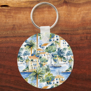 Porte-clés Mariage Méditerranéen Tropical