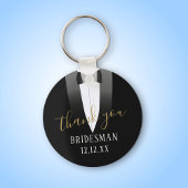 Porte-clés Mariage Merci Bridesman Tuxedo Porte - clé