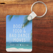 Porte-clés Mariage plage Favor Funny (Verso)