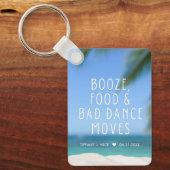 Porte-clés Mariage plage Favor Funny (Recto)