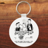 Porte-clés Mariage Réception Le marié a une allumette de fléc (Recto)