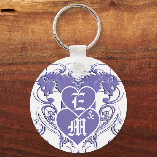 Porte-clés Mariage Renaissance Lion Rampant (Recto)