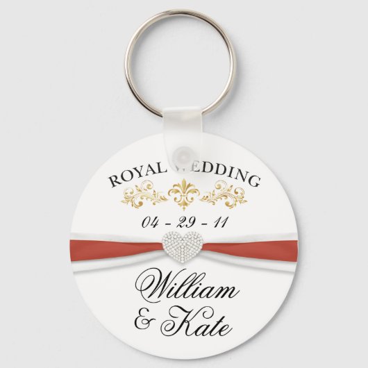 Porte-clés Mariage royal - William & Kate Elegant Keepsakes (Recto)
