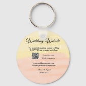 Porte-clés Mariage site web ajouter Q R code scanner ajouter  (Recto)