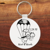 Porte-clés Mariage Sky Jump (Recto)