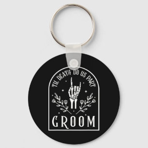 Porte-clés Mariage squelette gothique Halloween fiançailles m