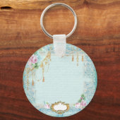 Porte-clés Marie Antoinette Roses et dentelle Papier/Cartes (Recto)