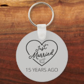 Porte-clés Marié Il Y A 15 Ans III (Recto)