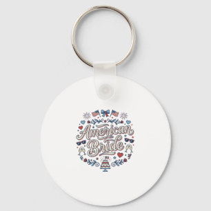 Porte-clés Mariée Américaine Création Vectorielle De Mariage