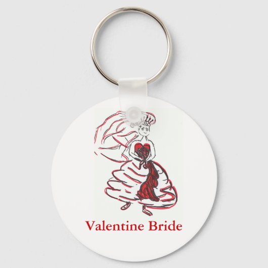 Porte-clés Mariée de la Saint Valentin (Recto)