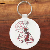 Porte-clés Mariée de la Saint Valentin (Recto)