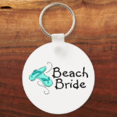 Porte-clés Mariée de plage (tongs) (Recto)