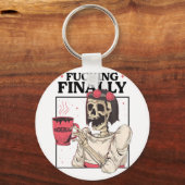 Porte-clés Mariée d'Halloween enfin Demoiselle d'Honneur Sque (Recto)