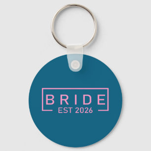 Porte-clés Mariée est 2026 tenue de préparation assortie mari