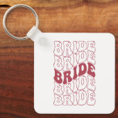 Porte-clés Mariée Rétro Demoiselle d'Honneur (Recto)