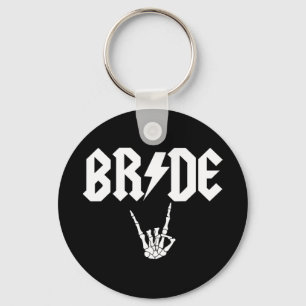 Porte-clés Mariée Rock N Roll Gothique Halloween Enterrement