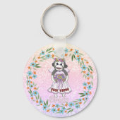 Porte-clés Mariée Singe Chaussette (Recto)