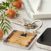 Porte-clés Mariées de fille Personnalisé Mariage Porte - clé  (Devant Droit)