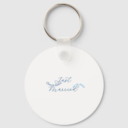 Porte-clés Mariés add nom couple date année sim mariage (Recto)