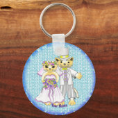 Porte-clés mariés chat (Recto)