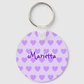 Porte-clés Marietta en violet (Recto)