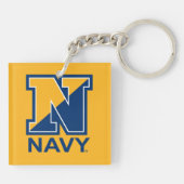 Porte-clés Marine américaine | Marine initiale N (Dos)