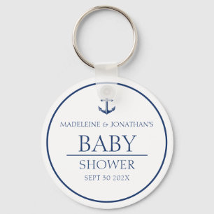 Porte-clés Marine Bleu Blanc Baby shower nautique Fête Favori